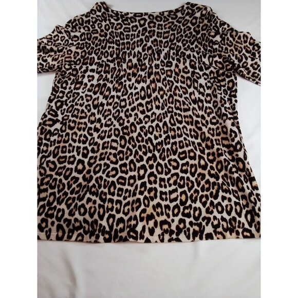 Women's Chico Leopard Print Blouse/Top Size 1 - Picture 11 of 15